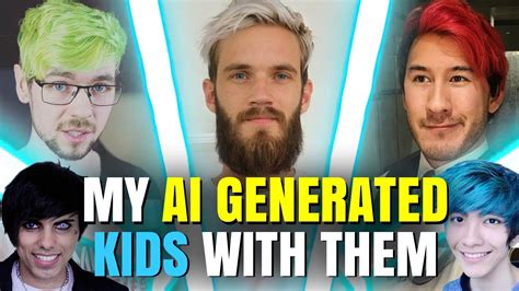 What Would My Kids Look Like My Ai Generated Kids With Pewdiepie