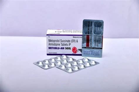 Metoprolol Mg Amlodipine Mg Tablet Packaging Size X B O P