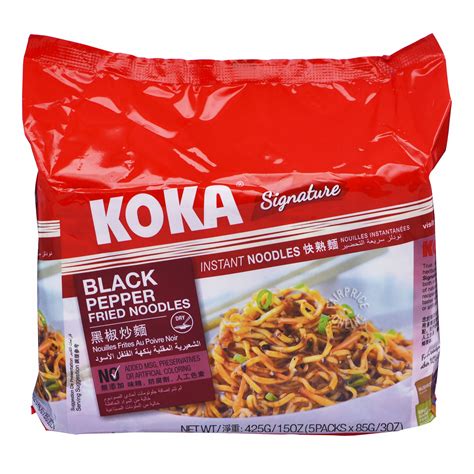 Koka Instant Fried Noodles Black Pepper Ntuc Fairprice