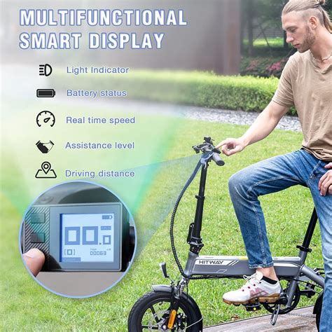 Hitway Folding Electric Bike Bk For Adults E Bike With W Motor