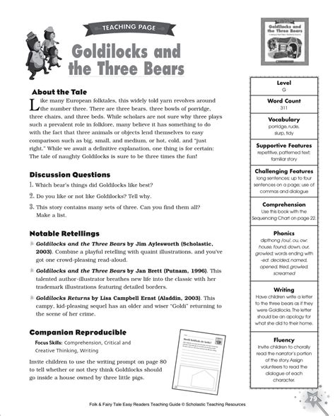 fairytale printables goldilocks and the three bears - Google Search