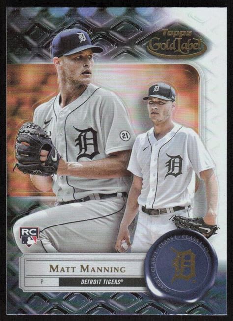 Topps Gold Label Matt Manning Detroit Tigers Ebay