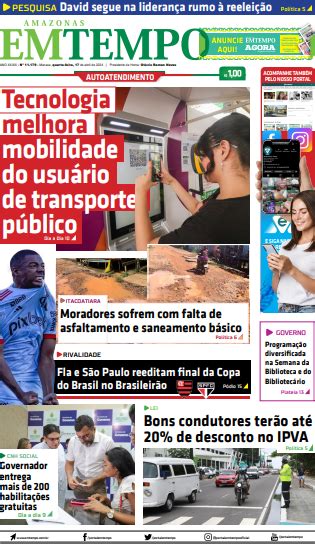 Jornal Em Tempo Quarta Feira 17 De Abril De 2024 Portal Em Tempo