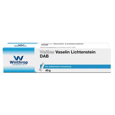 Weißes Vaselin Lichtenstein Dab 40 G Shop Apotheke