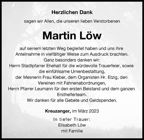 Traueranzeigen Von Martin L W Augsburger Allgemeine Zeitung