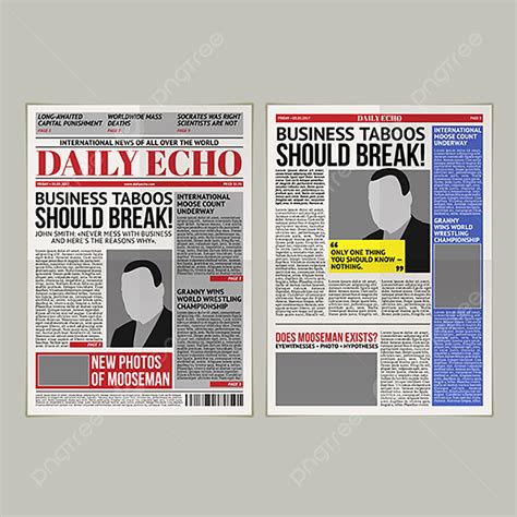 Newspaper Layout Template