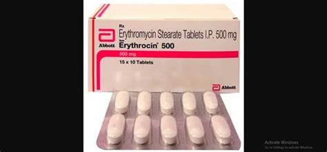 Erythromycin Tablets 500 Mg At Rs 100 Box Pharmaceutical Tablet In