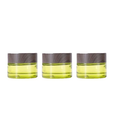 15g 30g 50g Dark Wood Lid Light Green Glass Cream Jar China Glass Cream Jar And Eye Cream