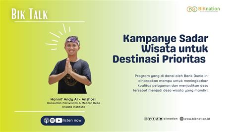 BIKtalk Kampanye Sadar Wisata Untuk Destinasi Prioritas YouTube