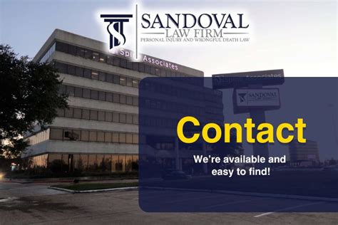 Contact Sandoval Law Firm Pllc Houston Personal Injury Attorney