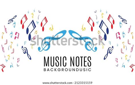 Music Notes Vector Colorful Music Notes Stock Vector (Royalty Free ...