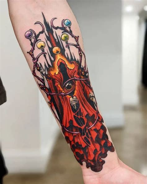 Dark Tower S Crimson King Tattoo By Alex Rodway Chronic Ink Tattoo