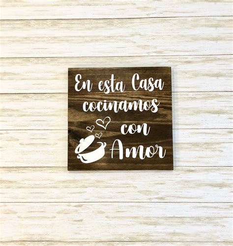 En Esta Casa Cocinamos Con Amor Spanish Home Decor Spanish Etsy