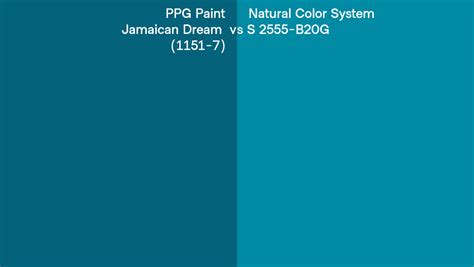 PPG Paint Jamaican Dream 1151 7 Vs Natural Color System S 2555 B20G