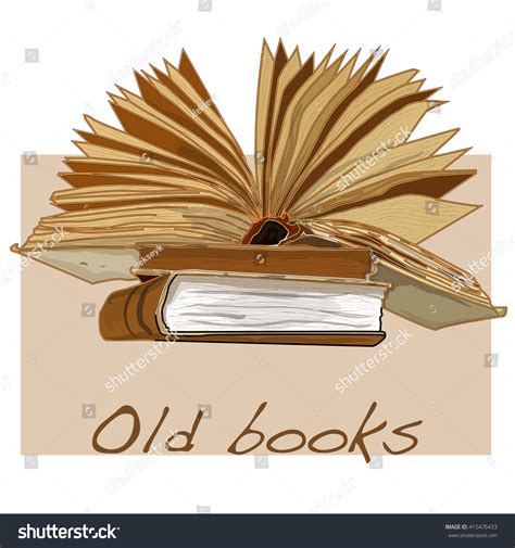 Old Book Vintage Vector Isolated Stock Vector (Royalty Free) 415476433 ...