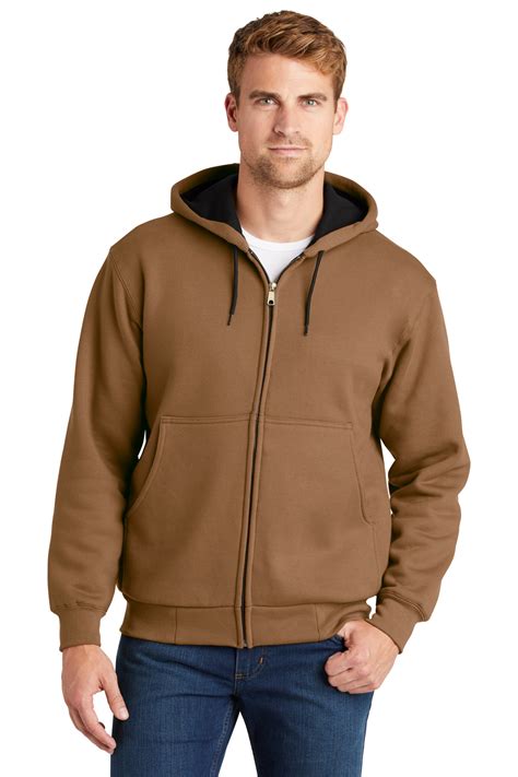 Cornerstone Heavyweight Full Zip Hooded Sweatshirt With Thermal Lining Product Sanmar