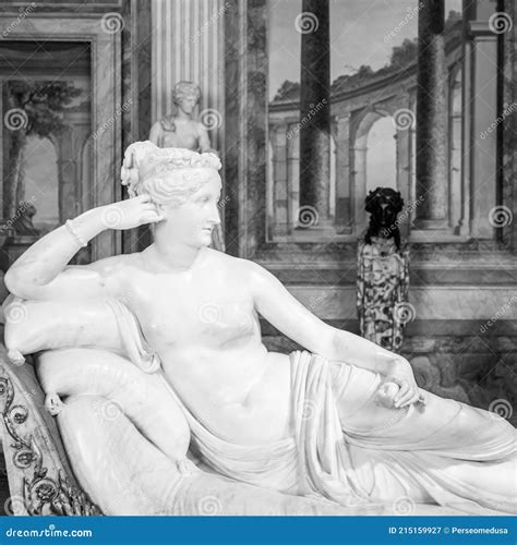 Classical Statue Of Pauline Bonaparte Made By Antonio Canova Editorial