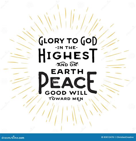 Glory To God In The Highest Vector Illustration | CartoonDealer.com ...