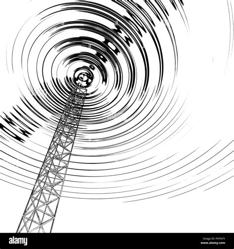 Black And White Transmission Tower Black And White Stock Photos