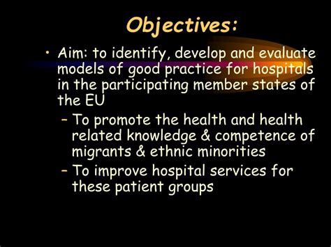 PPT - Migrant Friendly Hospital Project PowerPoint Presentation, free ...