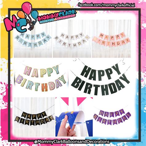 Happy Birthday Paper Banner small size on Carousell