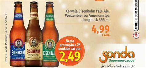 Cerveja Eisenbahn Pale Ale Weizenbier Ou American Ipa Long Neck Oferta