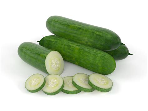 3D cucumber food model - TurboSquid 1551986