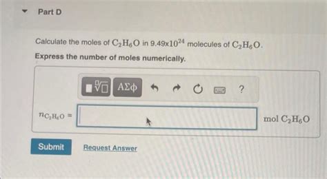 Solved Calculate The Moles Of C H O In Molecules Chegg