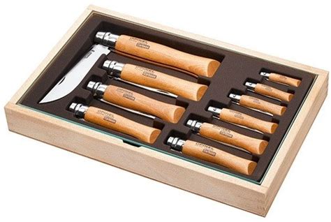 OPINEL Collectors Set of 10 Carbon Knives - 100% French