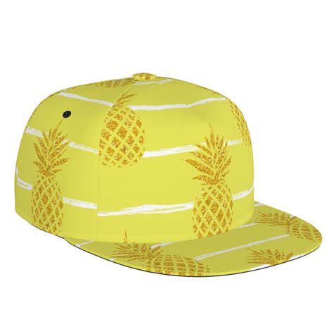 Ocsxa Gold Pineapple Men Women Adjustable Baseball Cap Performance