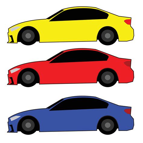 racing car side view set 6719377 Vector Art at Vecteezy