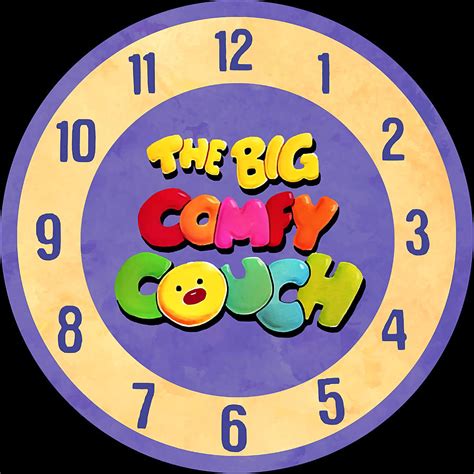 The Big Comfy Couch Clock Poster Aesthetic Painting By Victoria Finley