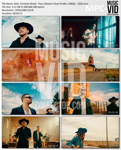 Reik Christian Nodal Poco Master Clean ProRes 1080p 2020 MVC