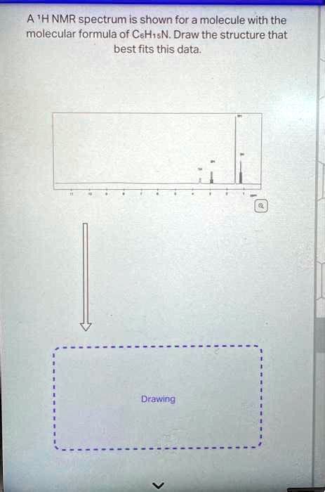 Solved A Â¹h Nmr Spectrum Is Shown For A Molecule With The Molecular