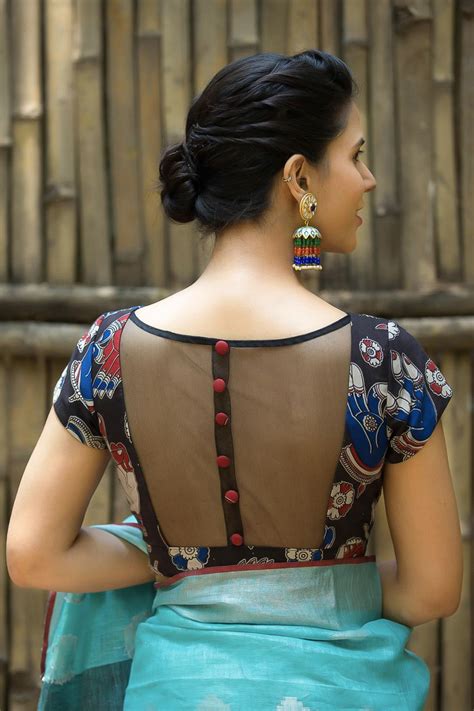 10 New High Neck Blouse Designs For Diwali - Candy Crow