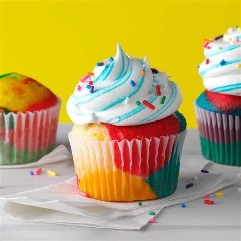 Rainbow Cupcakes Recipe Taste Of Home