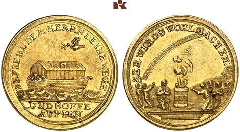 Kaiser Karl VI 1711 1740 Goldmedaille Zu Einem Dukaten O J Um