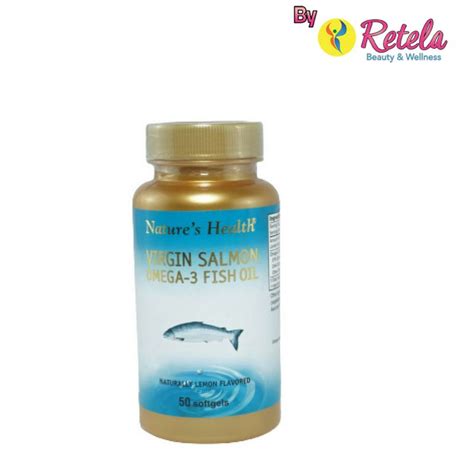 Jual NATURE S HEALTH VIRGIN SALMON OMEGA 3 LEMON 1 BOTOL 50 TABLET