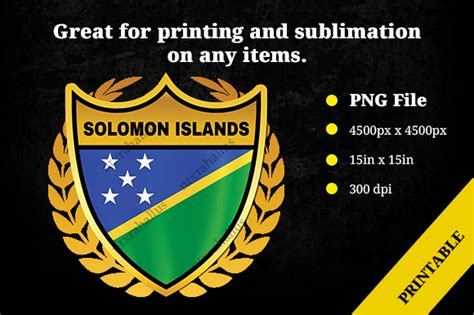 Solomon Island Gold Shield Graphic By Rahallus Ntx Creative Fabrica