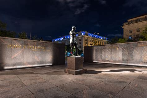 Visiting Pershing Park WWI Memorial In Washington DC Photos