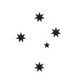 Southern cross stars constellation Royalty Free Vector Image