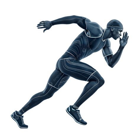 Professional Athlete 3d Icon With Powerful Design Isolated On White