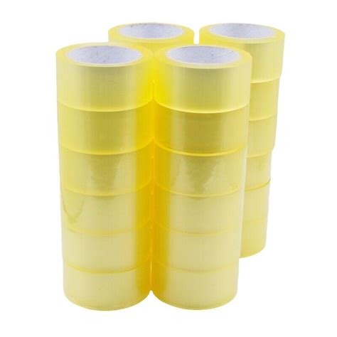 Rolls Carton Sealing Clear Packing Shipping Box Tape Mil X