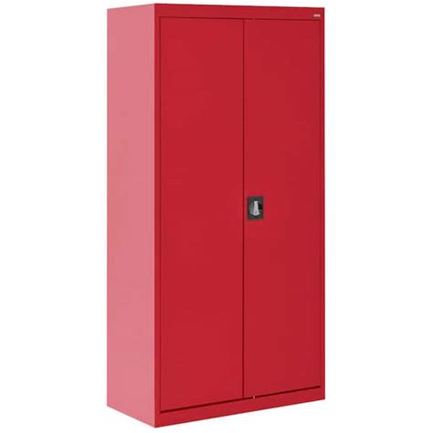 Sandusky Elite Series Steel Freestanding Garage Cabinet In Red In