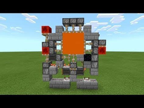 Minecraft - 3x3 DOOR [ 1- wide & Jam-Proof ][ Redstone Tutorial ] MCPE / Xbox / Bedrock ...