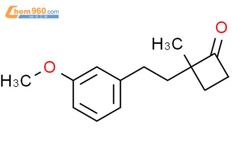 664374 49 6 CYCLOBUTANONE 2 2 3 METHOXYPHENYL ETHYL 2 METHYL 化学式结构