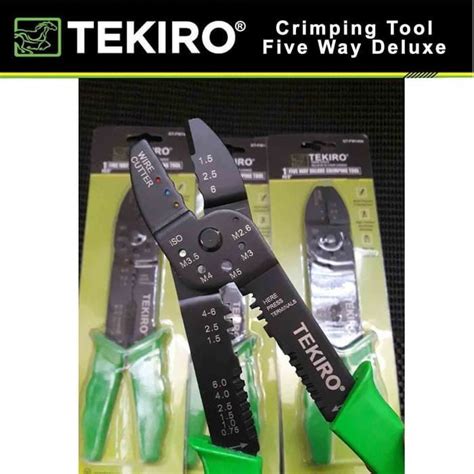 Jual TEKIRO Tang Crimping 9 Inch Tang Kupas Kabel Tang Pres Skun 5