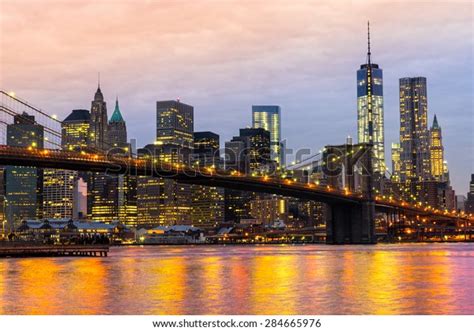 Manhattan Skyline Sunrise New York City Stock Photo (Edit Now) 284665976