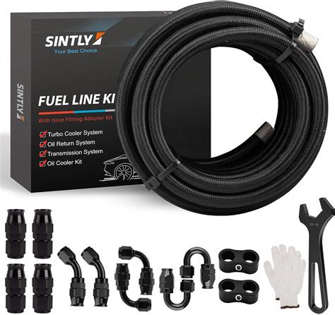 Sintly 10an 20ft Ptfe Fuel Line Hose Kit An10 E85 Nylon