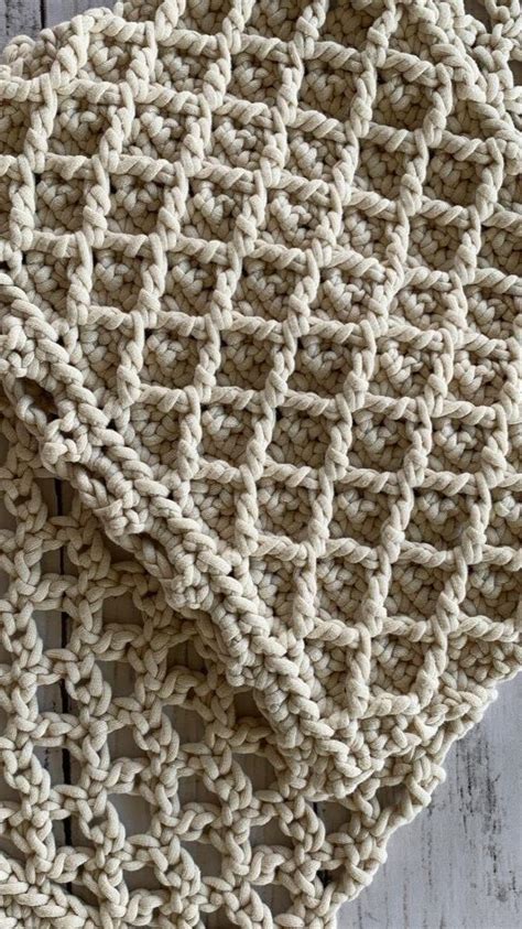 Ember Diamond Table Runner Crochet Pattern By Violet Loops